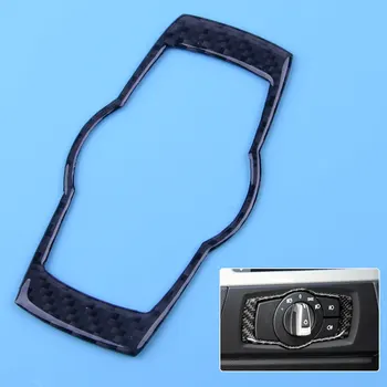 

Interior Headlight Switch Frame Cover Trim Sticker Carbon Fiber Style Fit For BMW E90 E92 E93 3 Series 2008 2009 2010 2011 2012