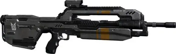 Halo стандартная Боевая винтовка 3D бумажная модель