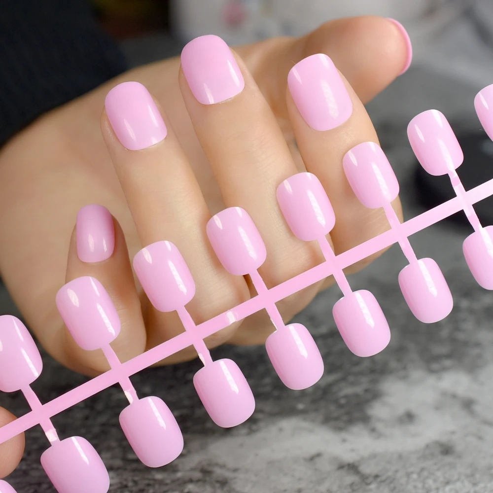 4 цвета/набор Детские накладные ногти 24 шт.|nail tips|false nail tipsfake nails art |