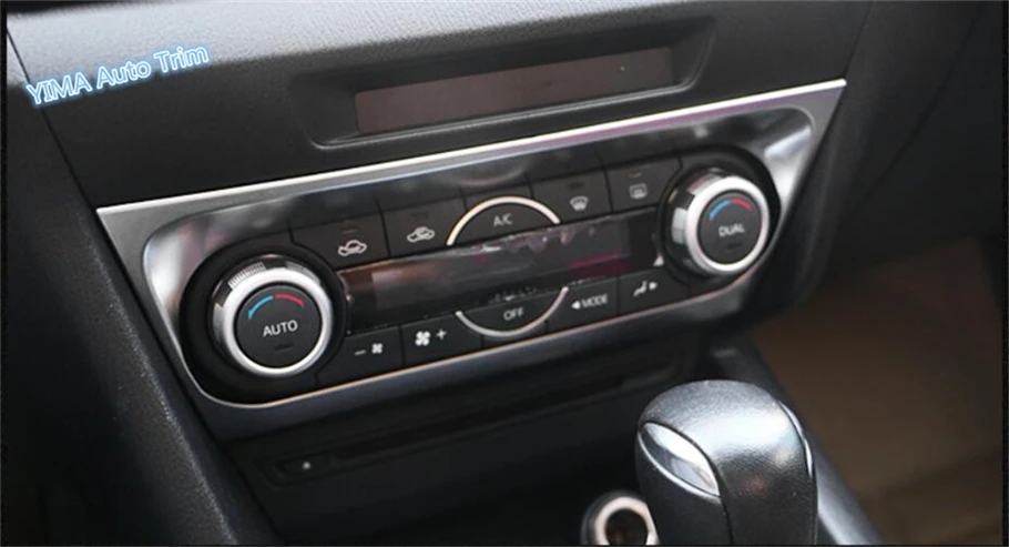 

For Mazda 3 AXELA Hatchback Sedan 2014 2015 2016 ABS High Quality Air Conditioning AC Control Switch CD Panel Cover Trim 1 pcs