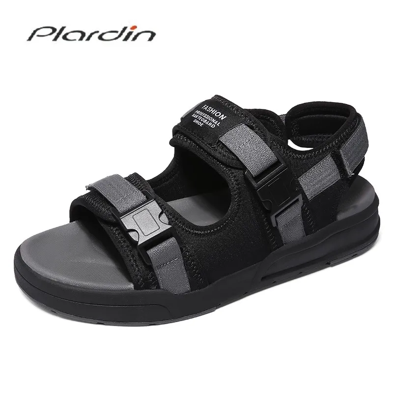 

Plardin New Summer Fashion Flip Flops Beach Sandals Shoes Man Flat Sandals Casual men's Flip Flops Shoes For Men Casual Flats