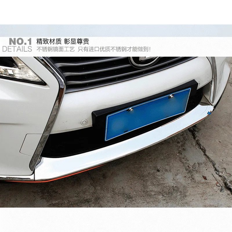 

High-quality stainless steel front bumper molding for LEXUS RX350 RX450 F Sport ,Car styling