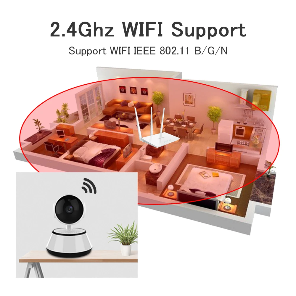 IP камера видеонаблюдения 720P Wi Fi ночное видение|Камеры видеонаблюдения| |
