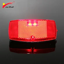 JS Leds Red Bicycle Rear Light Bike Rear Rack Light Lamp Battery Cycling Bicycle Accessories MTB