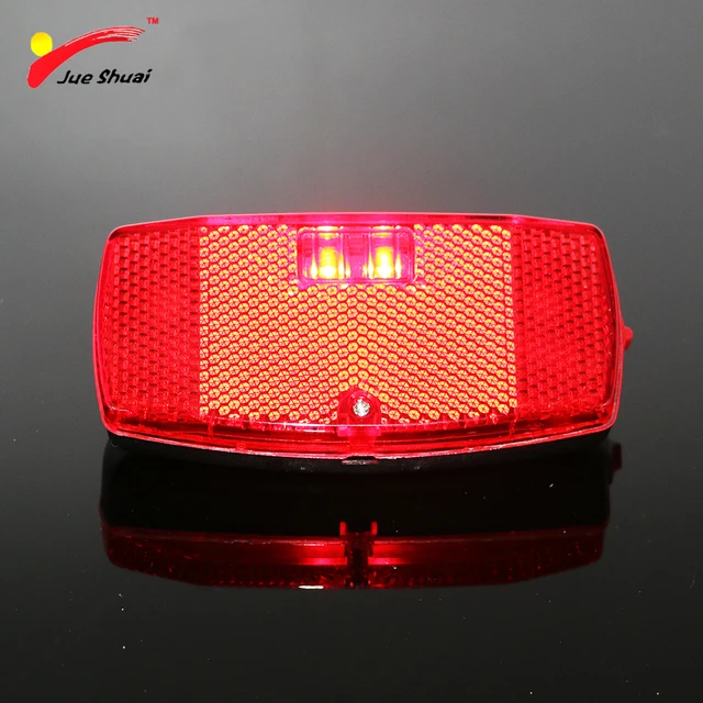 Best Price JS Leds Red Bicycle Rear Light Bike Rear Rack Light Lamp Battery Cycling Bicycle Accessories MTB Led Bike bisiklet aksesuar