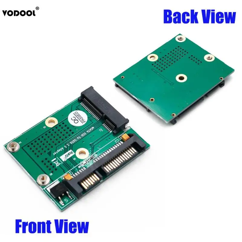 Mini PCI E Msata SSD до 2 5 дюйма SATA адаптер конвертер плата модуля карты с металлическим