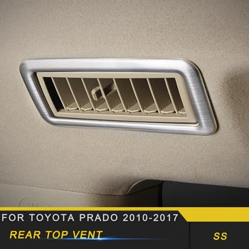 

For Toyota Prado 2017-2018 Car Styling Rear Seat Top A/C Air Conditioner Vent Panel Cover Sticker Interior Accessories
