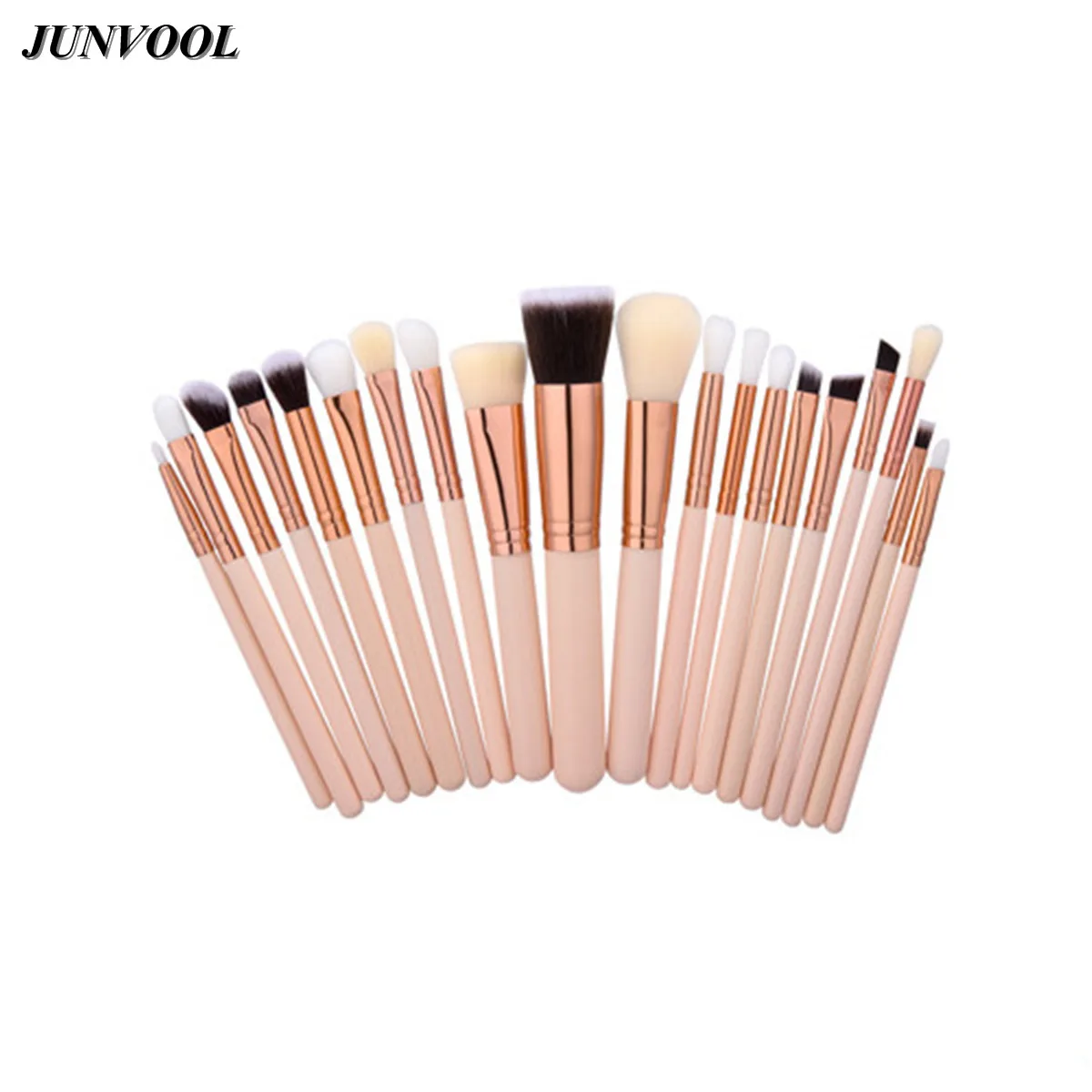 New 20pcs Rose Gold Makeup Brushes Set Kit Professional Nylon Fibre