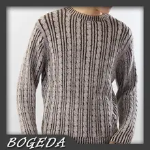 Кашемировый мужской свитер, очень толстый пуловер с круглым вырезом, компьютерная вязка, натуральная ткань, высокое качество, распродажа