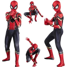 Iron Spiderman Costume Cosplay Kids Avenger Superhero Costume Boys Kids Jumpsuit Suit Halloween Costume For Kids Carnival Party