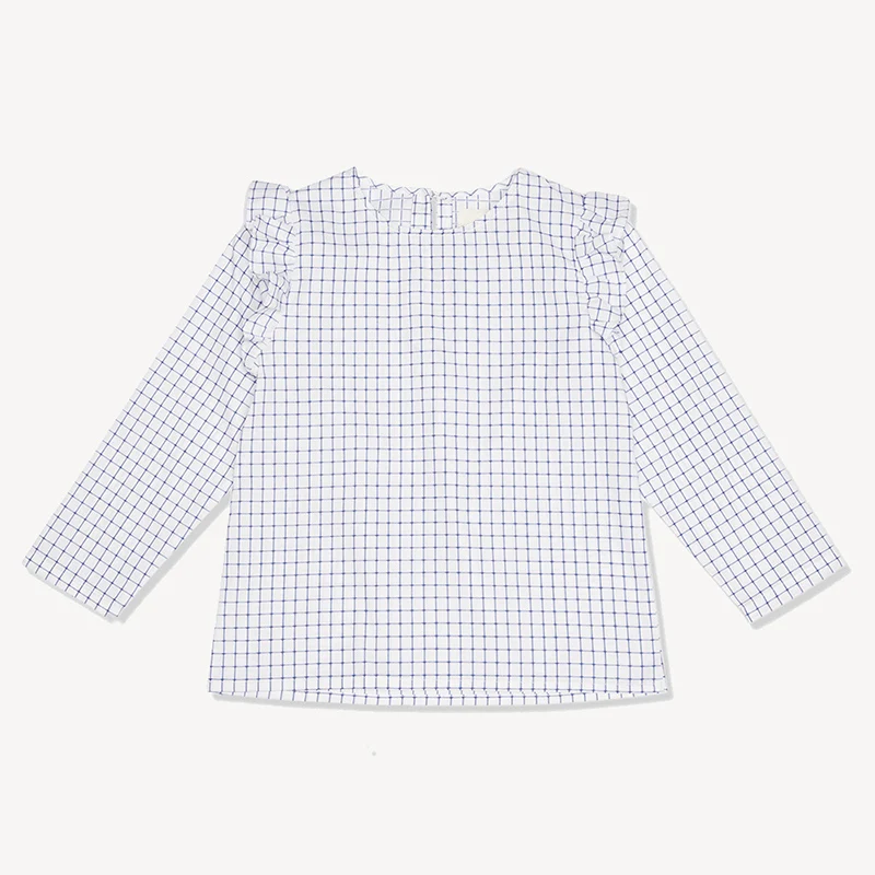 

Little maven children brand baby girl clothes 2018 autumn girls cotton long sleeve plaid t shirt 51145