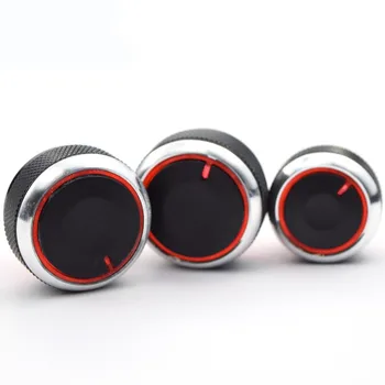 

3pcs/set Aluminum Alloy Air Conditioning Knob AC Knob Heat Control Switch Button Knob For Peugeot 307 CITROEN C4 C-TRIOMPHE