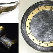 Супергерой Диана Косплей бронезащитный экран Bracer головной убор 3 шт. Набор Хэллоуин косплей оружие принцесса Cos для карнавала