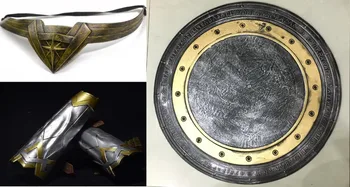 

Diana Cosplay Armor Shield Bracer Headwear 3 Pcs Set Halloween Superhero Cosplay Weapon Princess Cos For Carnival