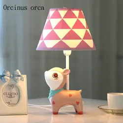 Мультяшный олень светодиодный настольный светильник детская комната ночник для спальни подарок на день рождения теплый сладкий олень