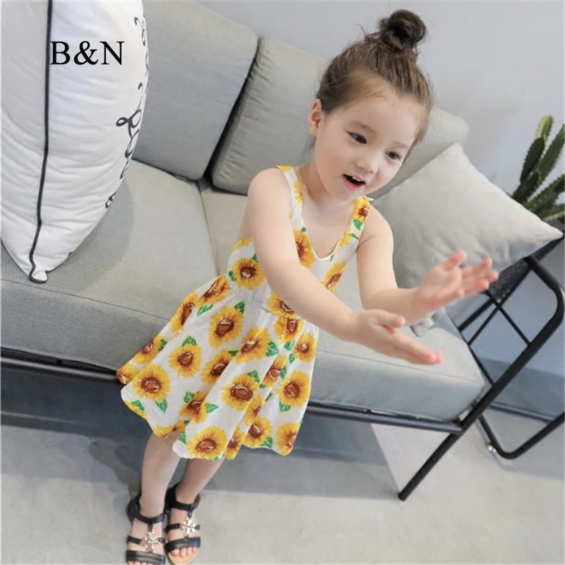 B&N Cute Toddler Infant Dresses Summer Strap Baby Dress Beauty Newborn