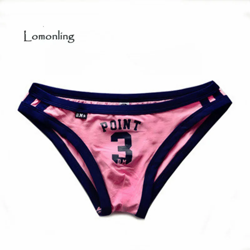 Ropa Interior Hombre Cueca Мужское нижнее белье Lomonling с буквами из хлопка низкой талией