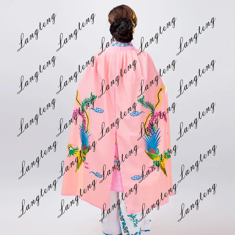 New Chinese Ancient Clothing Mantissas Costume Female Embroidered Cloak Performance Wear
