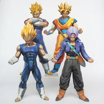 

24CM Dragon Ball Z Son Goku Vegeta Vegetto Trunks Cartoon Color Figurine Toys PVC Action Figure Collection Model Toy H575