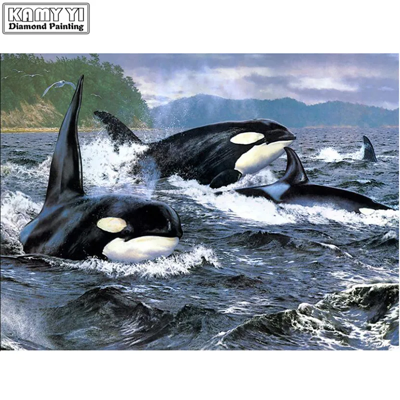 REALSHINING-5d-diy-diamond-painting-full-square-pictures-3d-cross-stitch-diamond-painting-sea-whales