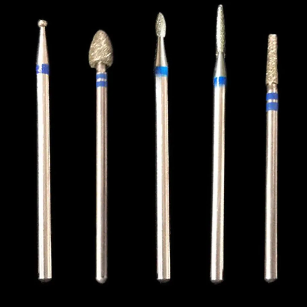 1 pcs 5 Type Diamond Nail Drill Bit Rotary Burr Milling Cutter Bits For Manicure Electric Nail