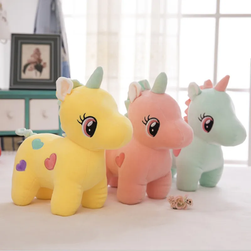 

20/22cm Cute Unicorn Plush Toy Soft Doll Unicorns Stuffed Animal Unicorn Cuddle Appease Sleeping Pillow Gift for Children