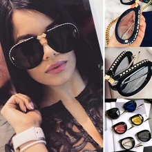 RFOLVE Ins популярные складные солнцезащитные очки в оправе для женщин, роскошные солнцезащитные очки со стразами, женские летние дорожные очки UV400 RF2
