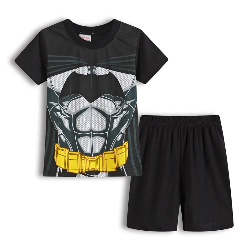 Детская одежда «мстители» коллекция года, летняя одежда «супергерой», «Железный человек», «Капитан Америка», «Человек-паук» Футболки для мальчиков и девочек+ штаны, пижамный комплект - Цвет: 2