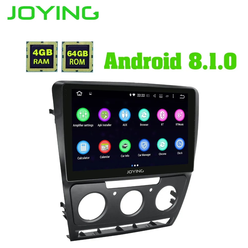 Best 10.1"IPS 4GB+64GB Android 8.1.0 Car Radio Audio Stereo Head Unit For Volkswagen Skoda Octavia 2007-2014 GPS Multimedia Player 1
