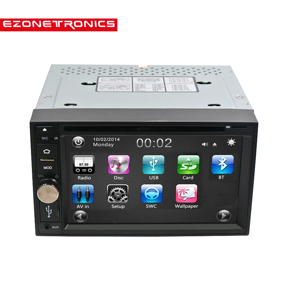 2DIn Car DVD CD MP3 WMA Player Car Stereo Radio Bluetooth Hands free