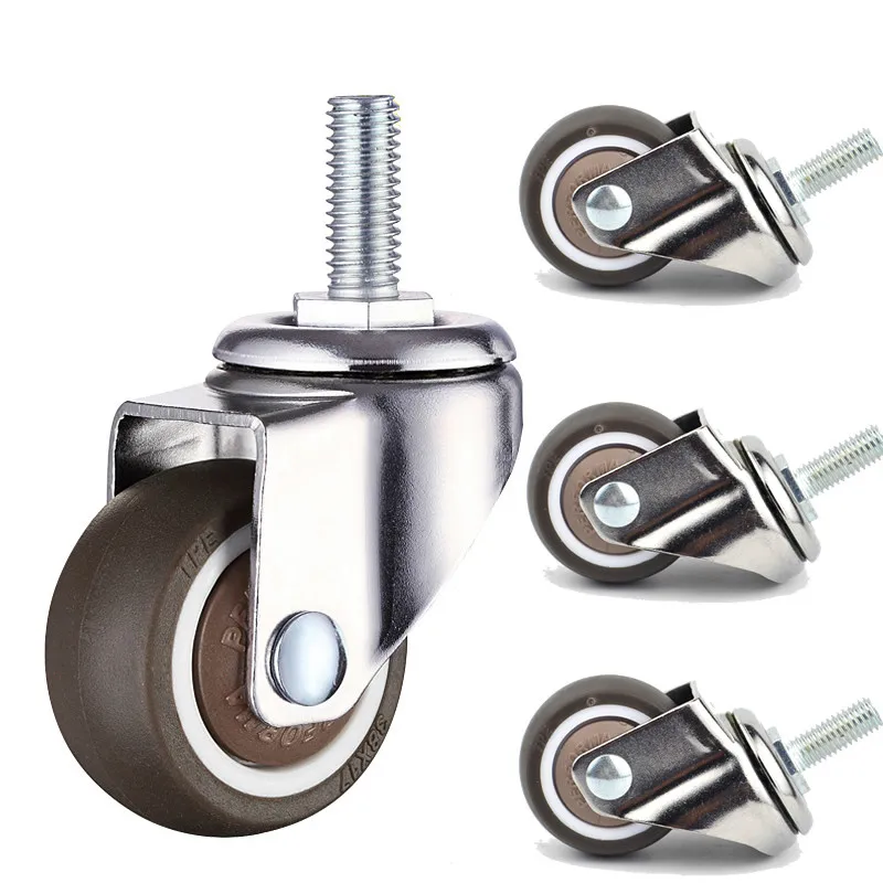 Super mute rodas/rodízios de diâmetro da roda, anti-wrap roda urso 20/30/40 kg Para móveis, sofás, Vitrine de hardware casa-0