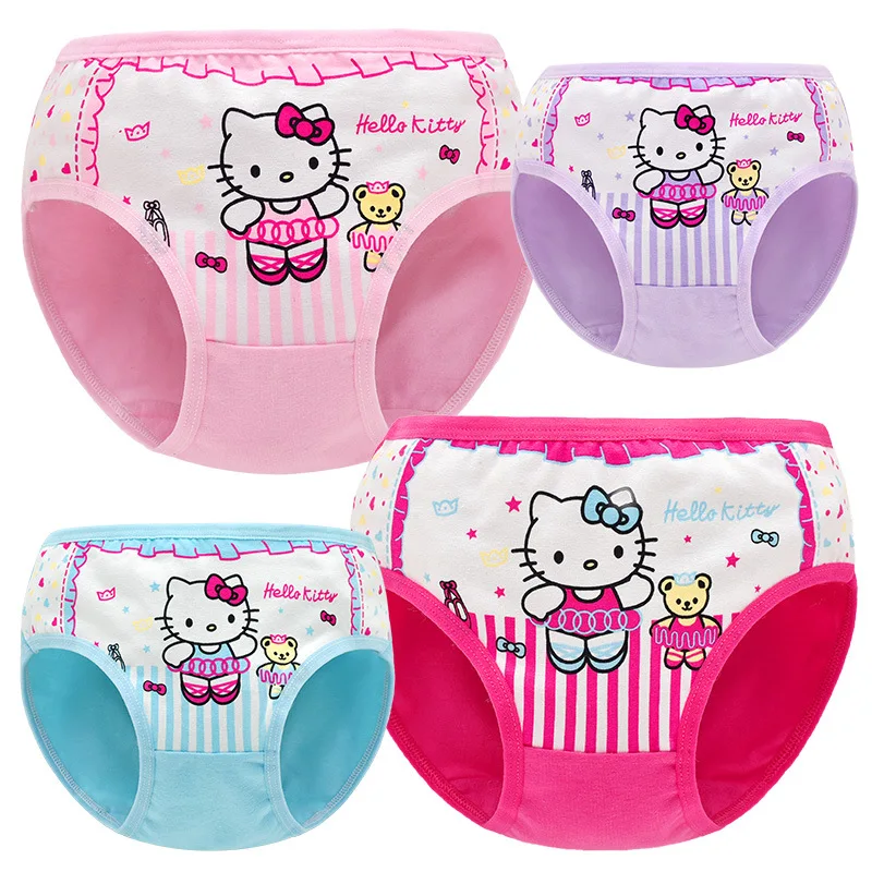 Girls Briefs Baby Panties Toddler Cartoon Hello Kitty Cotton Panty 1-9Y Kids Underwear for Girls Boxershort Baby Panties Lots