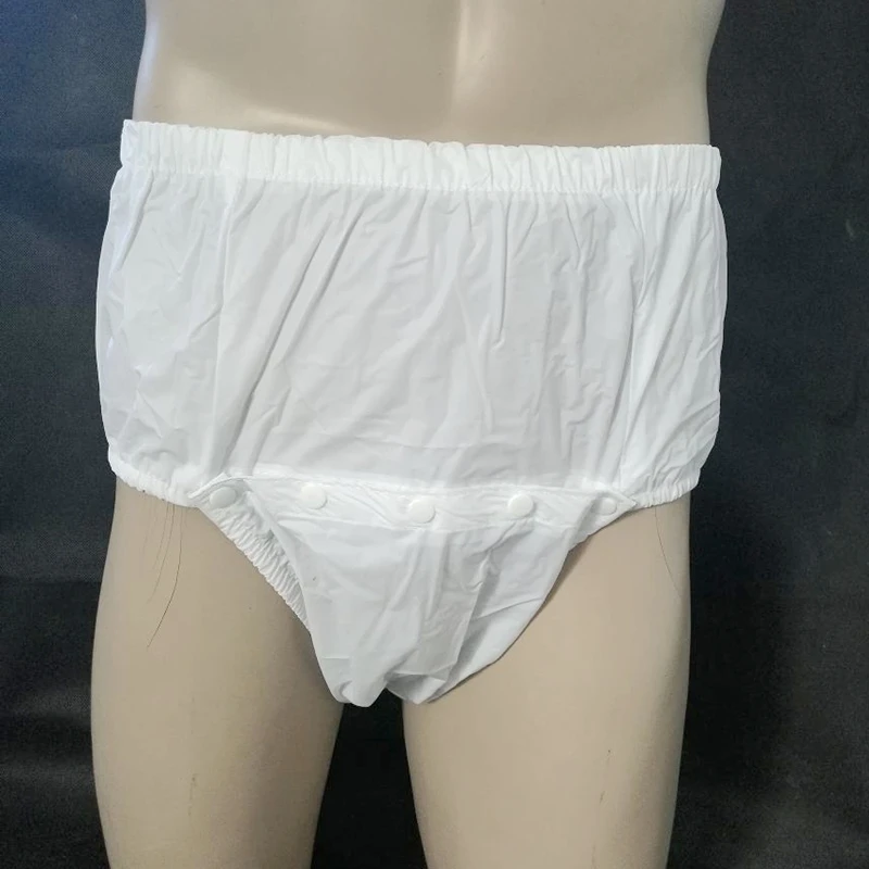 Incontinence Pants 4PCS Open front waterproof pants adult diapers non disposable diaper pvc incontinence shorts