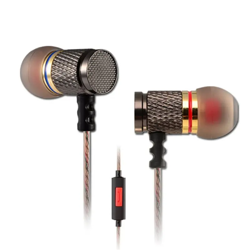 Line Type KZ In Ear Wired Stereo Earphones Sets With Clear Voice Noise Cancelling Funtions For