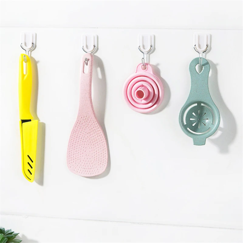 

6Pcs Sucker Hook Strong Suction Cup Bathroom Wall Heavy Duty Wall Hooks Hanger Self Adhesive Door Towel Mop Handbag Holder Hook