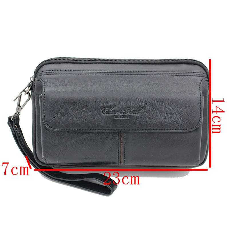 New mens handbag leather clutch bag first layer leather long wallet