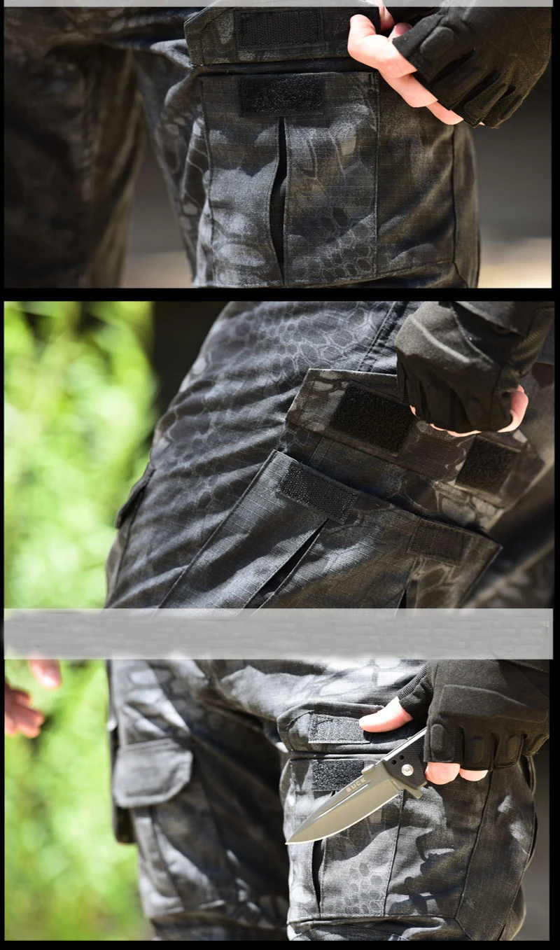 Тактический Ghillie костюм Мужская охотничья одежда Камуфляжный костюм снайпера Военная авиационная Униформа рубашка+ брюки 13 цветов