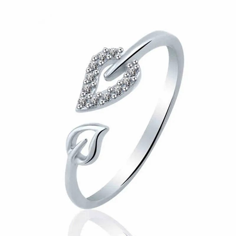 

Personality Fashion Half Open Ring Adjustable Crystal Ring Necessary gifts for parties Party Direction Glossy Engagement