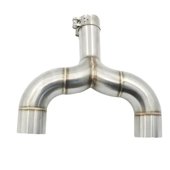 

Motorcycle for Benelli 600 Muffler Exhaust Mid Link Pipe 51mm Motorbike Exhaust Middle connector Pipe Escape Benelli600
