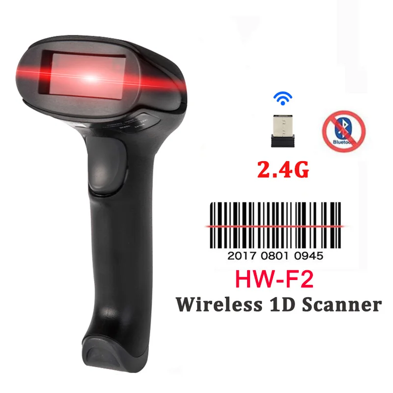  Portable Barcode Scanner Wireless Bluetooth 2D QR Bar Code Reader For Android iOS iPad Mobile Payme