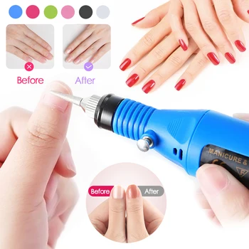 

Drill Electric Grinding Pedicure 1Set Machine Toe Nail Drill File Tool Grinder Polisher Set Manicure Care Tool Drill Mill Kit