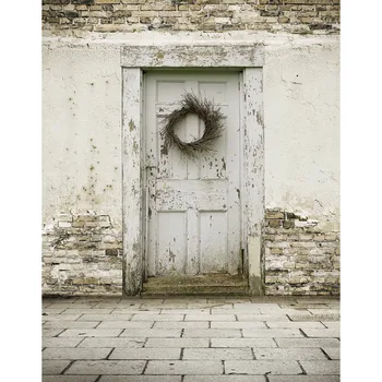 

Customize vinyl cloth print textured broken door wall-papers photo studio background for portrait photography backdrops S-2200