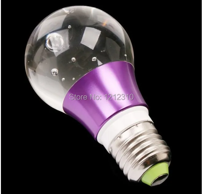 

Free shipping RGB spot led bulb 4W E27 crystal led bulb light AC85-265V RGB led lamp 16 color change with remote controller