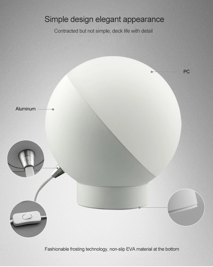 Светодиодный настольный светильник Smart Wifi Голосовое управление ночник светодиодный с защитой для глаз, настольная лампа круглая