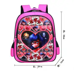Новый бренд 3D Мультфильм Божья коровка Детский Школьный рюкзак для девочек Человек-паук школьный рюкзак подходит для 6-12 лет принцесса