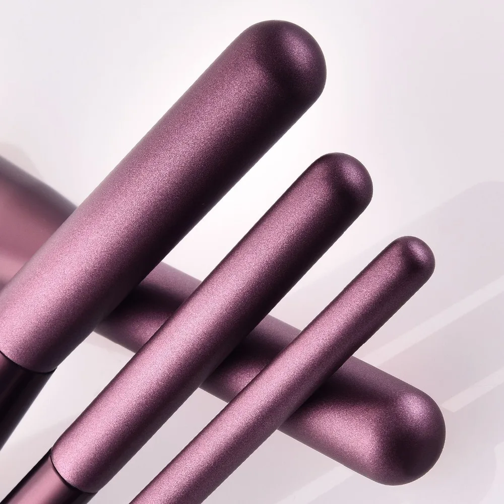 Pincéis de Maquiagem Conjunto de Ferramentas de Maquiagem Alça de Madeira Mecolor Roxa Beleza Cosméticos Escova Conjunto 12 Pçs Kit 8 Beleza e saúde