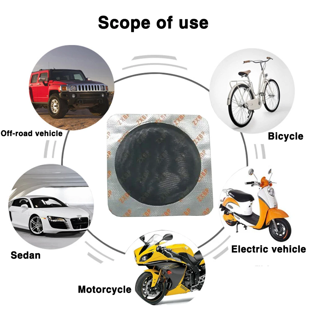 30Pcs/Set Universal Round Shape Tyre Repair Cold Patch Tire Repair Rubber Patch Tool For Car Motorcycle Multifunctional patch 30Pcs/Set Universal Round Shape Tyre Repair Cold Patch Tire Repair Rubber Patch Tool For Car Motorcycle Multifunctional patch