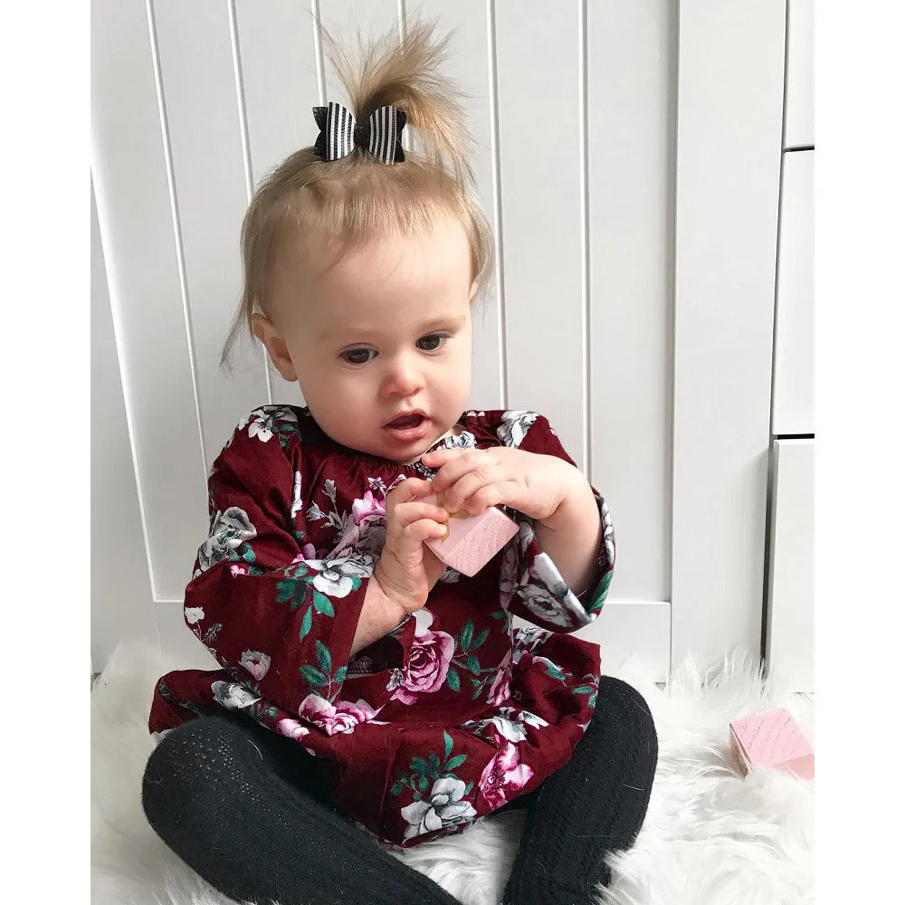 

Newborn Summer Baby Girl Bodysuit Half Sleeve Floral Print Baby Girl Kid Clothes Princess Baby Bodysuits Girls Newborn Onesie