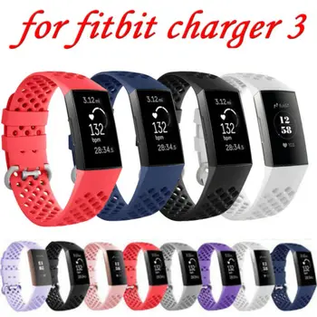 

For Fitbit Charge 3 Watch Band Replacement Silicone Bracelet Wrist Strap 3C25