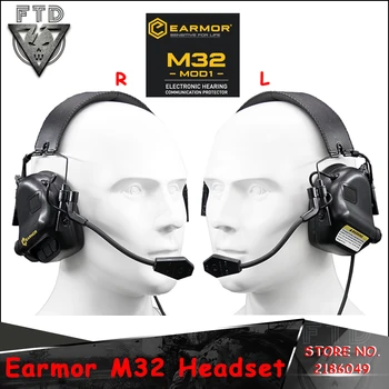 

OPSMEN Earmor Airsoftsports Tactical M32 Headphones Military Aviation Communication Earphones For Shooting Airsoft
